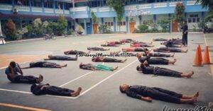 Foto latihan Pencak Silat SH Terate di SMK BTB Juwana