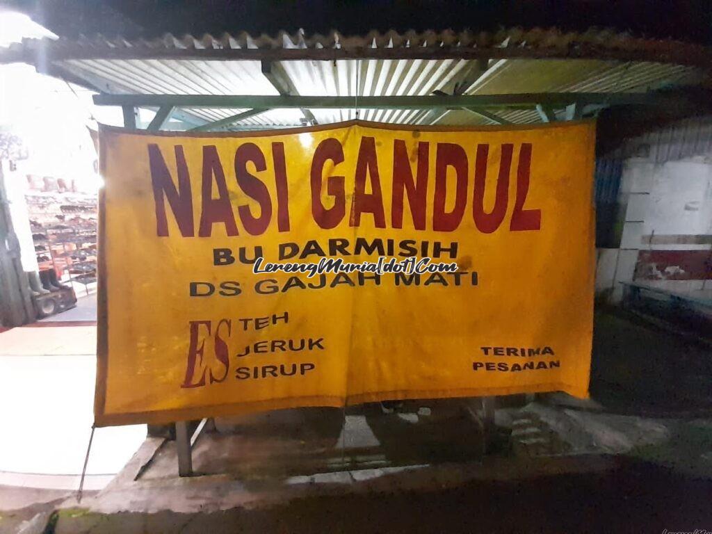 Foto kain spanduk Nasi Gandul Bu Darmisih