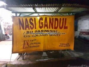 Foto kain spanduk Nasi Gandul Bu Darmisih