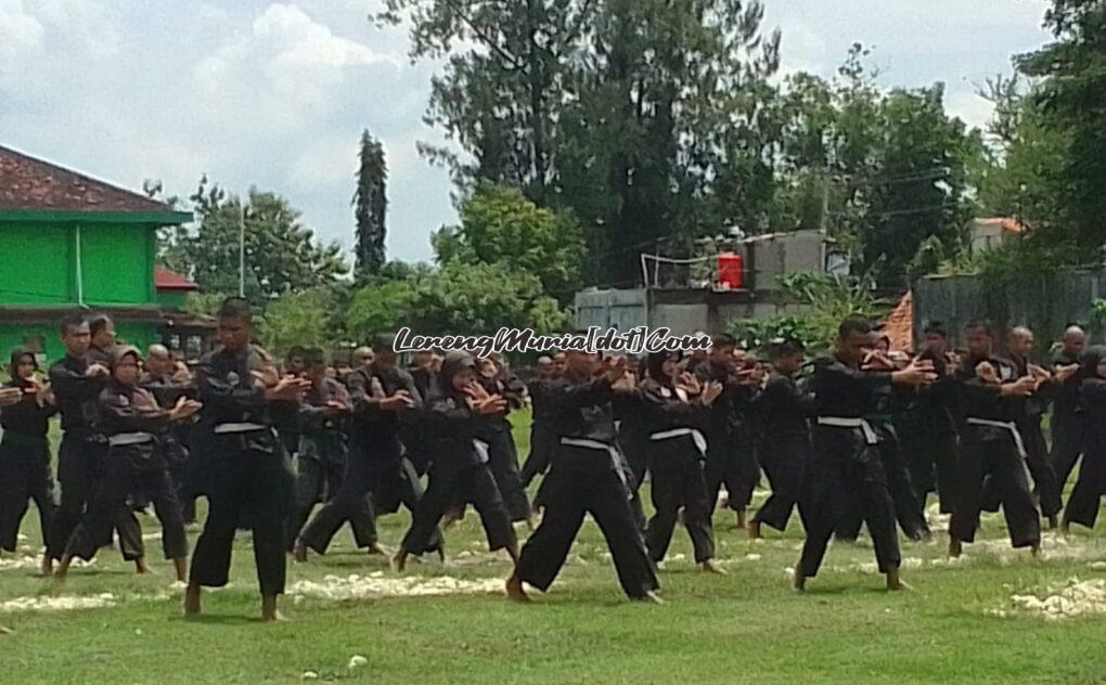 Foto siswa memperagakan gerakan senam | LERENG MURIA Foto siswa memperagakan gerakan senam