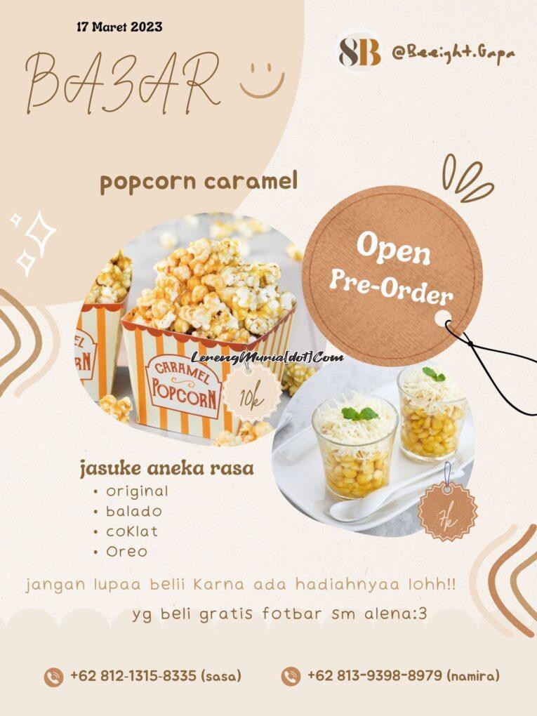 Foto brosur popcorn caramel