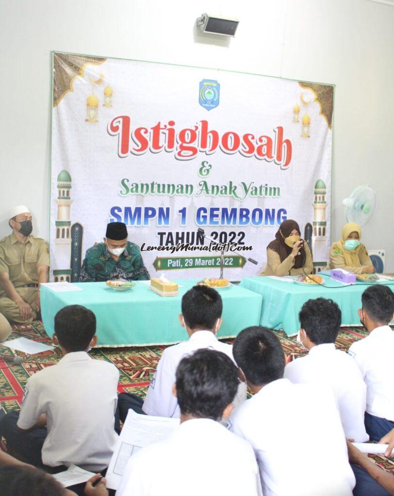 Foto kegiatan Istighosah dan Santunan Anak Yatim di SMPN 1 Gembong