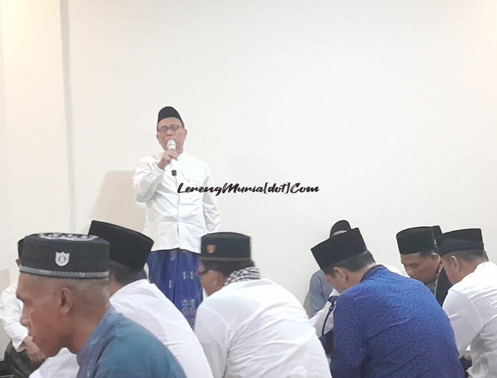 Foto ceramah oleh Kepala Kantor Kemenag Pati Drs. H. Ali Arifin,M.M.