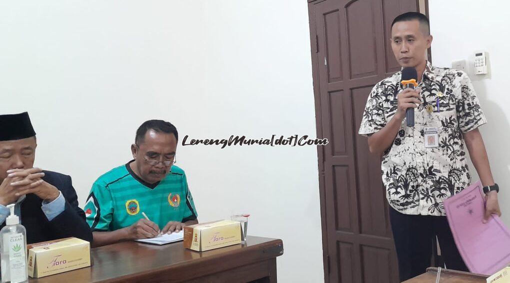 Foto pemaparan kesiapan  dari perwakilan cabor altetik sebagai tuan rumah