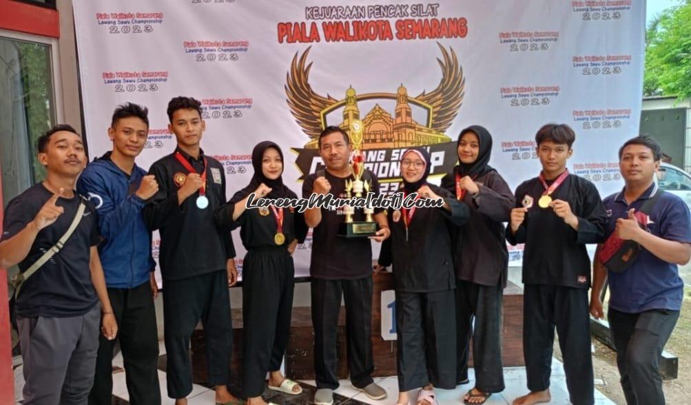 Foto atlet pencak silat  KKO SMAN 3 Pati Juara Umum II Piala Wali Kota Semarang