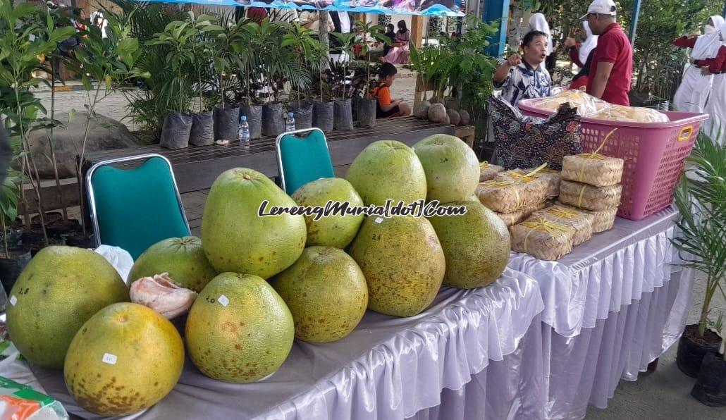 Foto jeruk pamelo dan tape singkong Mak Jum yang menjadi andalan oleh-oleh khas Gembong