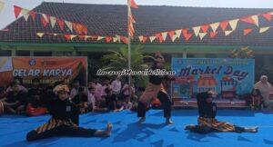 Foto pesilat SH Terate memeriahkan gelar P5 SDN Mojolawaran Gabus