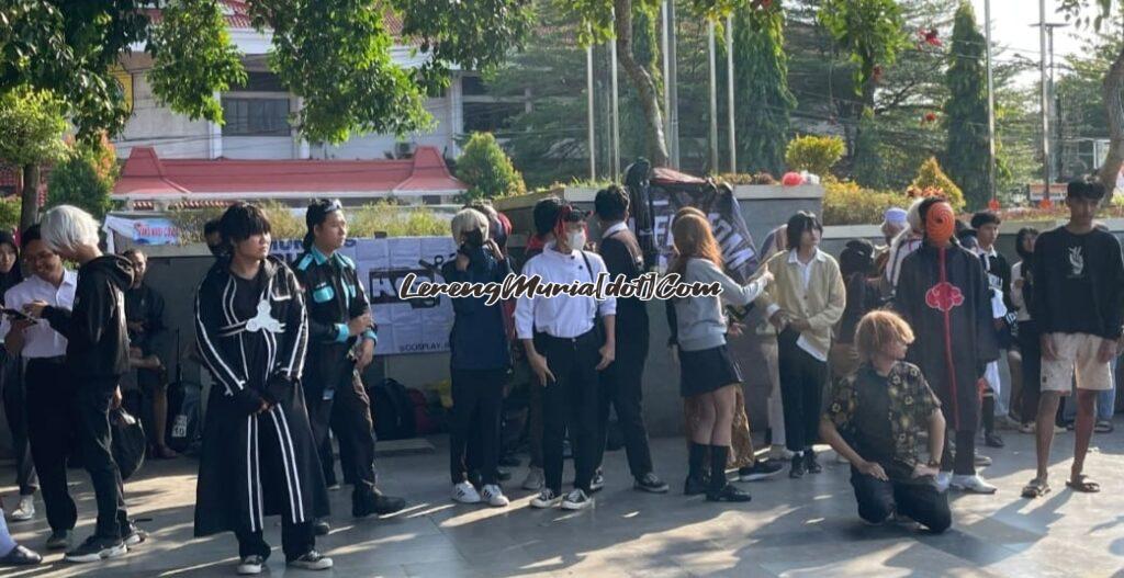 Cosplay J Freedom ikut meramaikan CFD di Alun-alun Pati