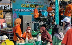 Foto stan RSUD Soewondo yang ikut meramaikan CFD di Alun-Alun Simpang Lima Pati