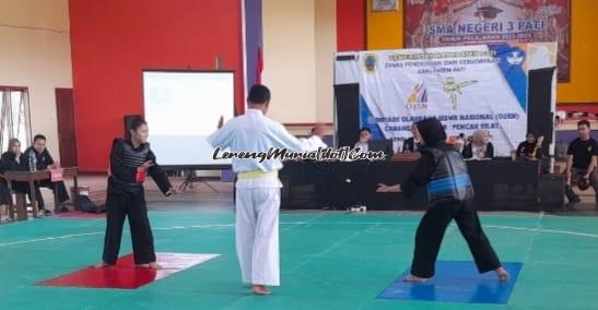 Foto atlet kategori laga sedang bertanding