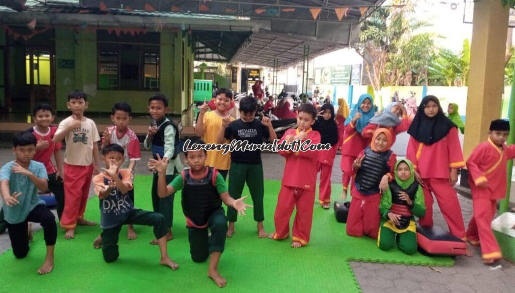 Foto pesilat Tapak Suci SD IT Abu Bakar Ash Shidiq Pati siap mengikuti Muria Raya Open dengan target juara umum