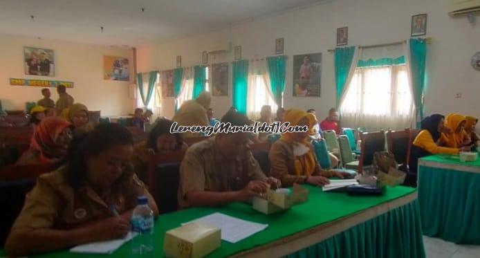 Foto perwakilan Dabin, SMP, SMA dan SMK mengikuti temu teknik lomba HGN 2023 yang diselenggarakan oleh PGRI Cabang Kecamatan Pati