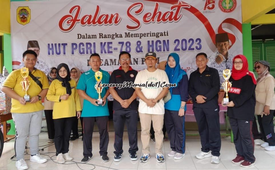 Foto para juara vokal duet memperingati HGN  2023 PGRI Cabang Kecamatan Pati