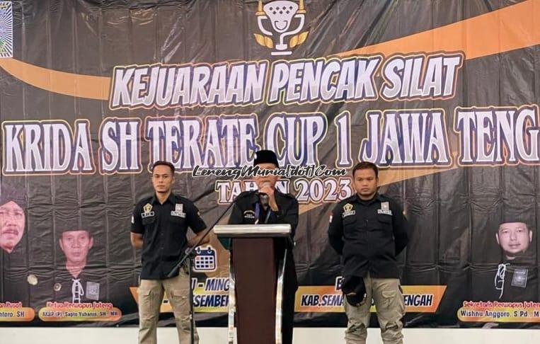 Foto sambutan Ketua Perwapus AKBP (Purn) Sapto Yuhanis, S.H., M.H. saat acara pembukaan