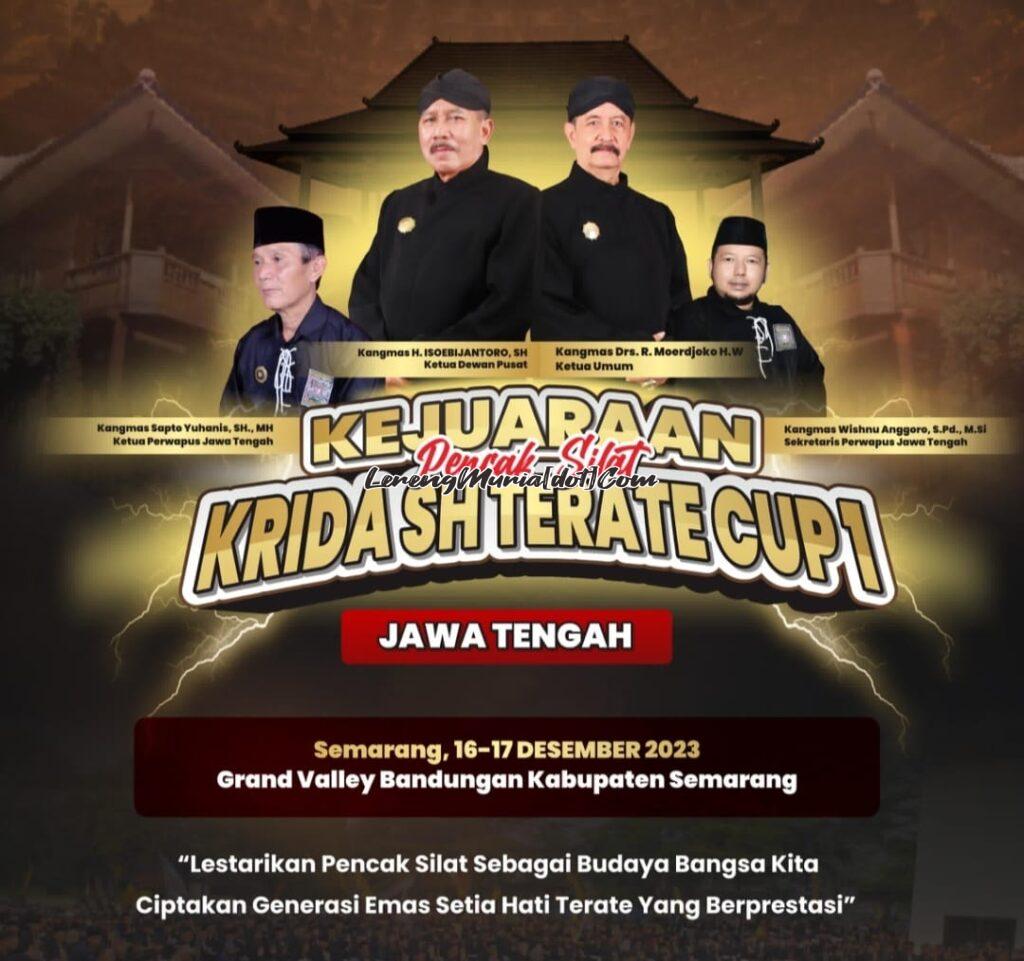 Foto flayer Kejuaraan Pencak Silat Krida SH Terate Cup I Jawa Tengah 2023