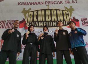 Foto pesilat SMKN 2 Pati yang berhasil meraih medali dalam Kejuaraan Rembang Championship 2023