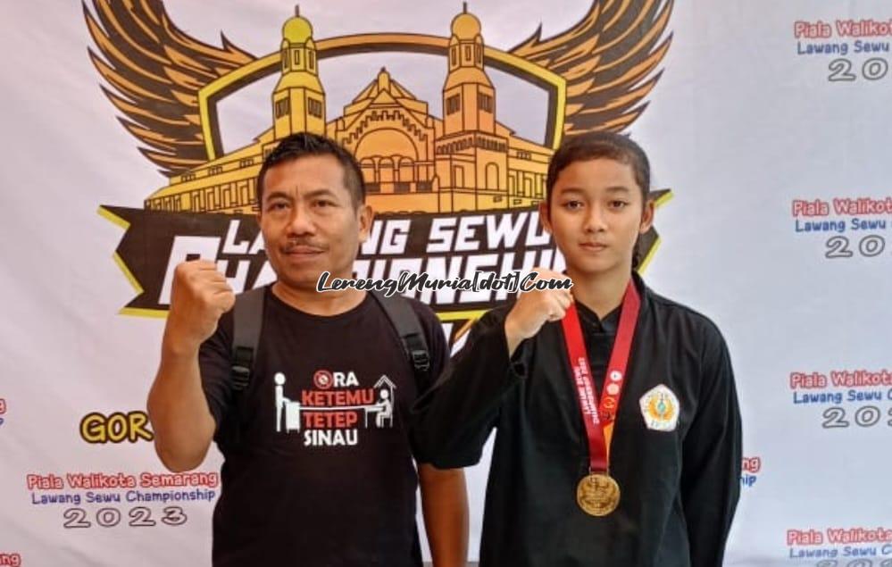 Foto Qiken Dwi Tata (kanan) saat menjadi juara 1 Piala Wali Kota Semarang