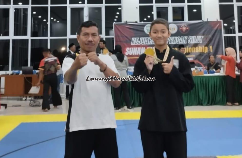 Foto Qiken Dwi Tata meraih medali emas  Sunan Kudus Championship