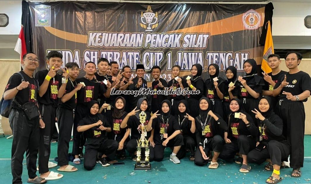 Kontingan SH Terate Cabang Pati berhasil tampil sebagai Juara Umum I Krida SH Terate Cup I Jateng