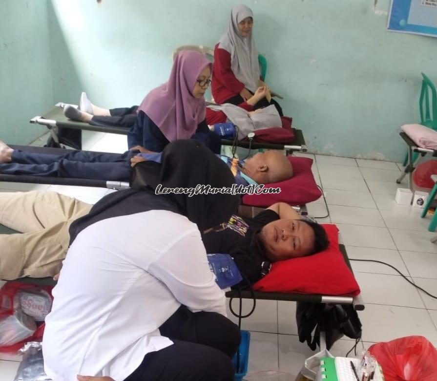 Kegiatan donor darah dalam rangka memeriahkan HUT Yayasan Pendidikan Islam Tuan Sokolangu Gabus Pati