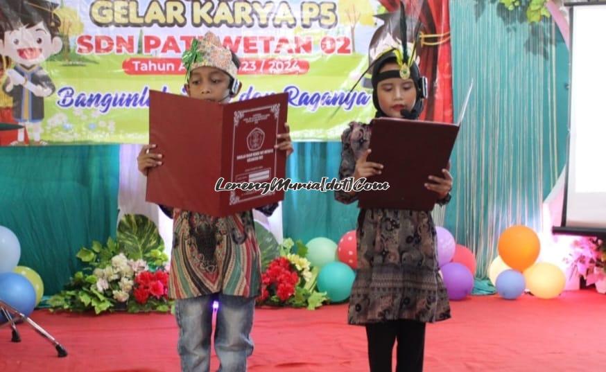 Pembacaan Ikrar Anti Perundungan oleh siswa kelas I dalam pagelaran P5