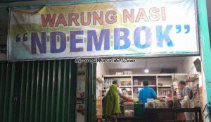 Waring Nasi "Ndembok" di Ruko Pasar Gembong Pati yang menjadi pilihan kuliner di malam hari