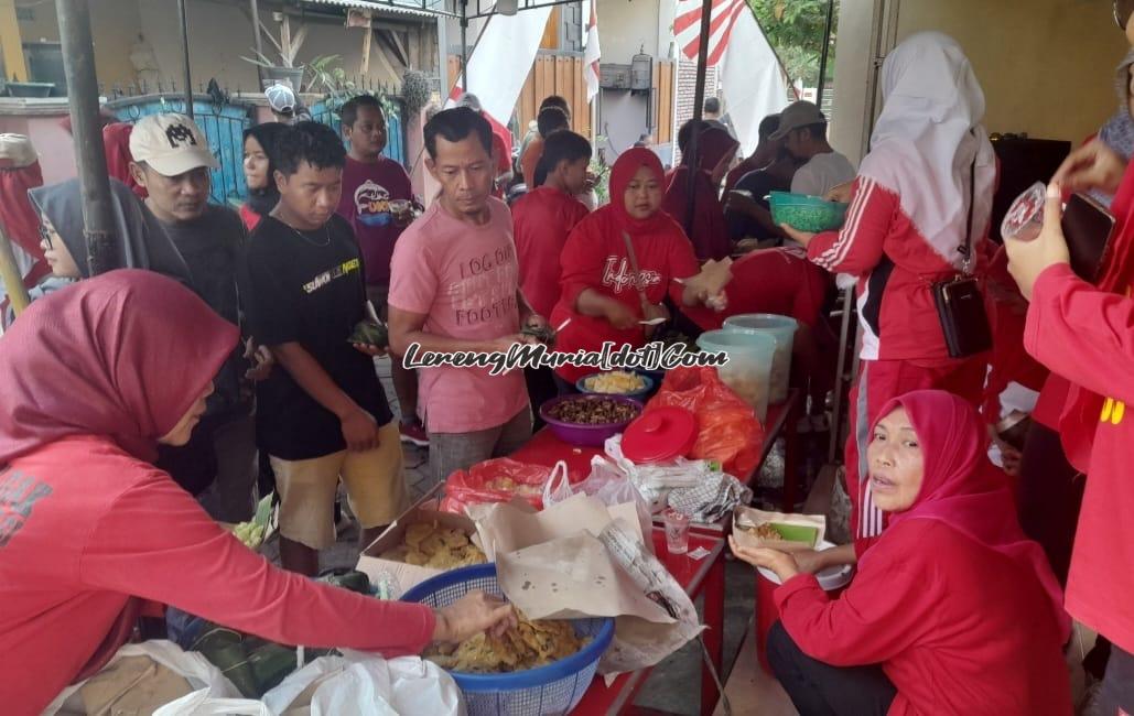 Makan pagi penuh kesederhanaan dan kebersamaan setelah acara jalan santai