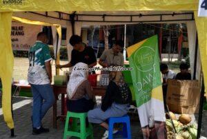 Stand Dawet Hayyu dengan slogan tanpa santan tanpa susu sedang dipadati pengunjung di SMAGA DAY 2024