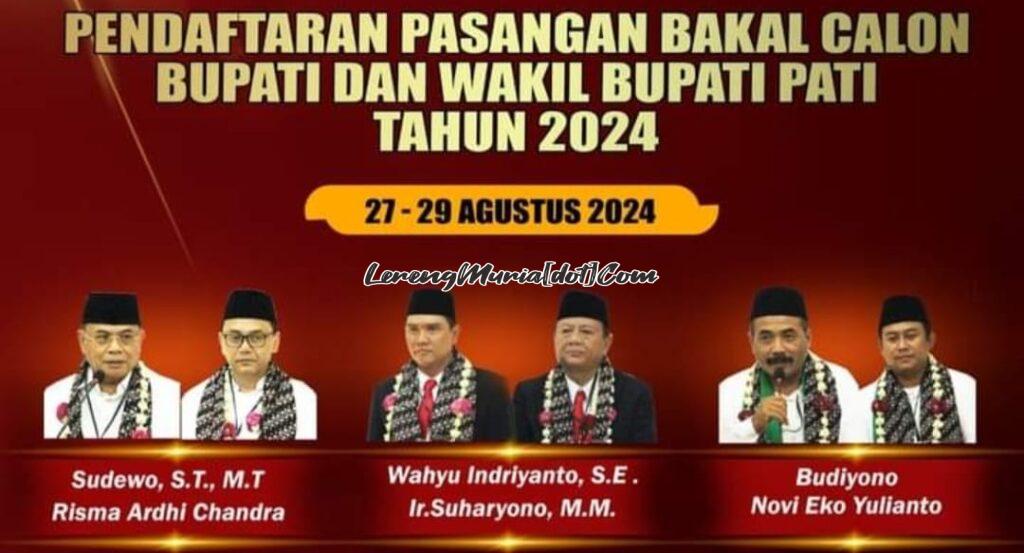 Tiga paslon yang bersaing dalam Pilkada Pati 2024