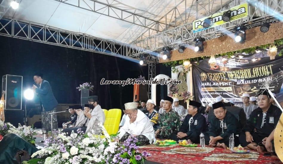 HUT SH Terate Ranting Gembong ke 25 dan Maulid Nabi Muhammad S.A.W. di Desa Bermi Kecamatan Gembong Pati diberi barokah dalam bentuk hujan