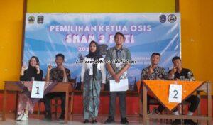 Kedua paslon optimis mampu meraup suara terbanyak dalam Pemilos SMAN 3 Pati