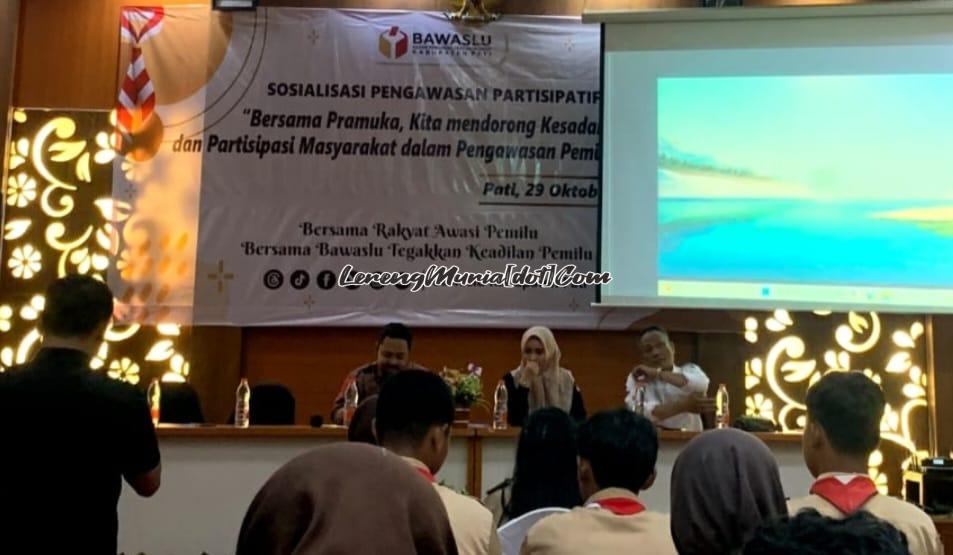 Sosialisasi Pemilukada dari Bawaslu Pati yang melibatkan Pramuka (29/10/2024) yang lalu