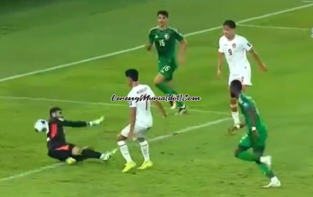 Marselino Ferdinan (nomor punggung 7) mencetak gol untuk Indonesia pada menit ke 32 (Foto:RCTI Sport)