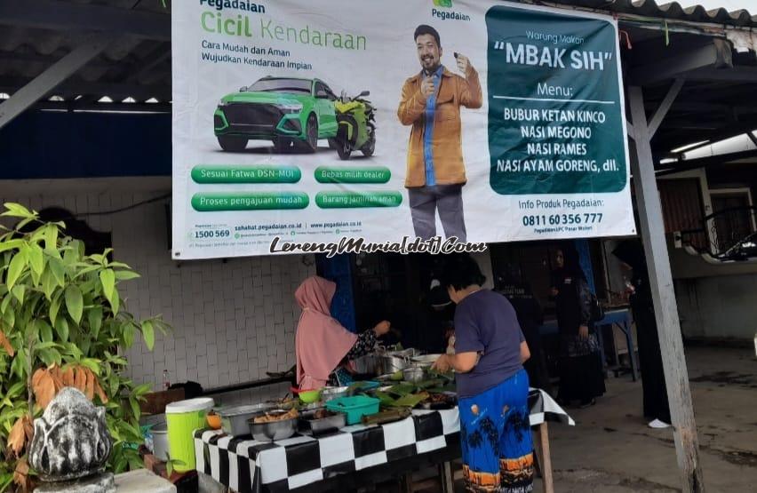 Warung Makan Mbak Sih yang menyediakan menu perpaduan Pekalongan, Kendal dan Klaten