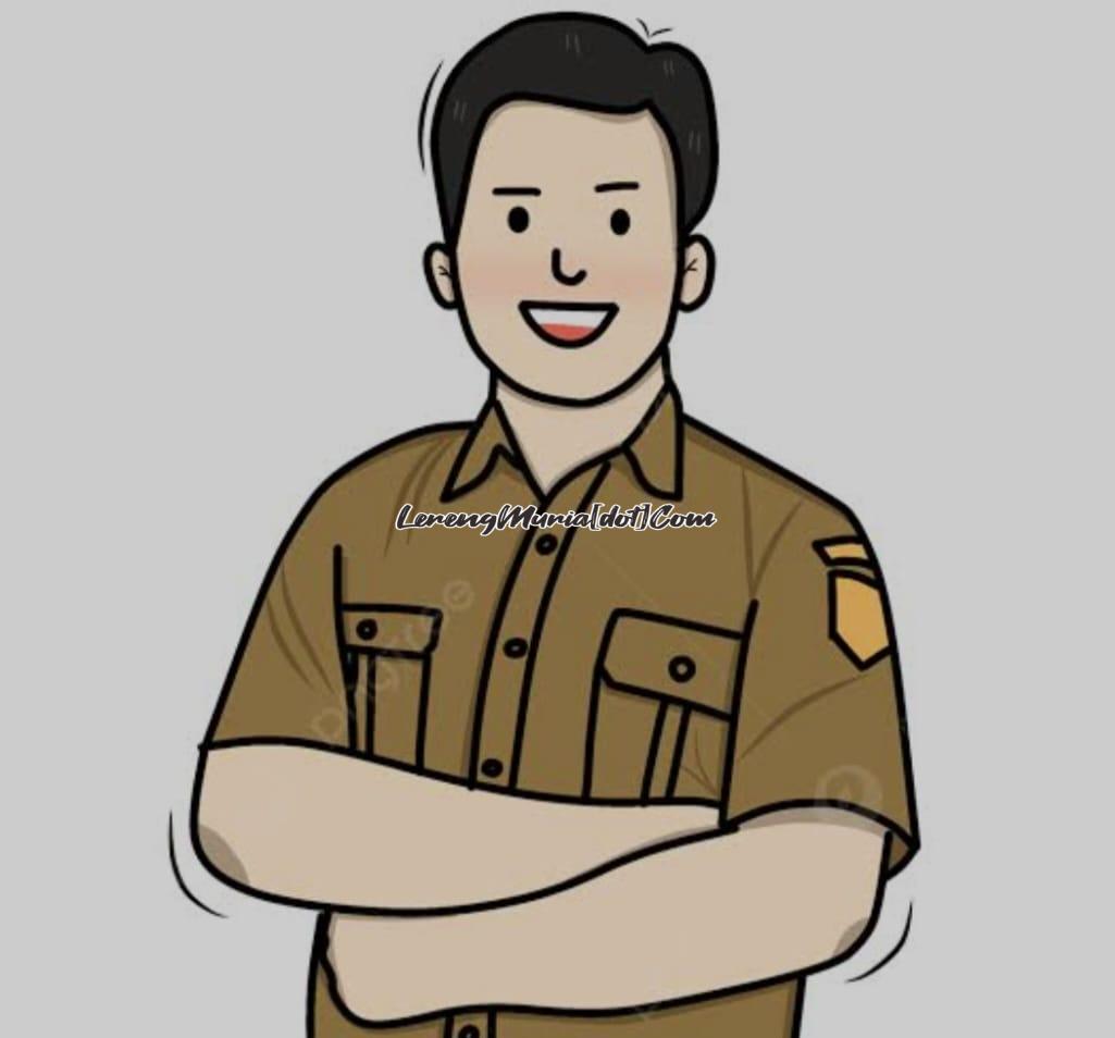 Ilustrasi Pak Wahid, seorang guru yang mengikuti roda kehidupan (Foto: PNGTree.com)