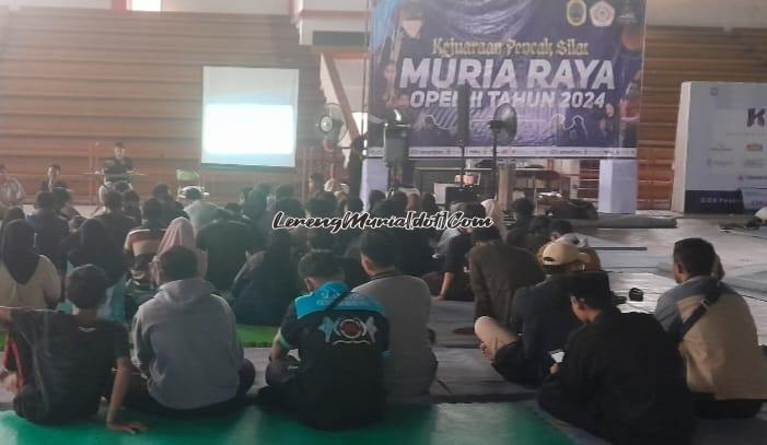 Para official Muria Raya Open II sedang mengikuti temu teknik di GOR Pesantenan Puri Pati