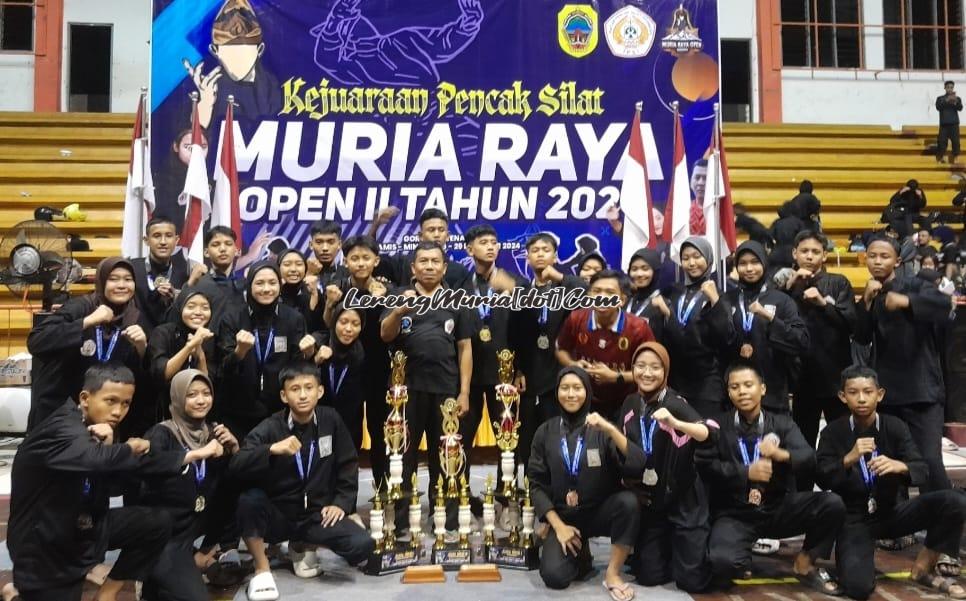 Kontingan SH Terate SMAN 3 Pati yang berhasil meraih juara umum 1 prestasi kategori remaja dan dewasa Muria Raya Open II