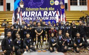 Kontingan SH Terate SMAN 3 Pati berhasil meraih juara umum 1 kategori remaja Muria Raya Open II di GOR Pesantenan Puri Pati