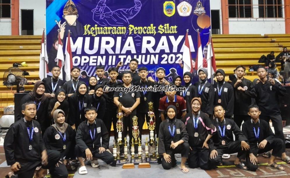 Kontingan SH Terate SMAN 3 Pati berhasil meraih juara umum 1 kategori remaja Muria Raya Open II di GOR Pesantenan Puri Pati