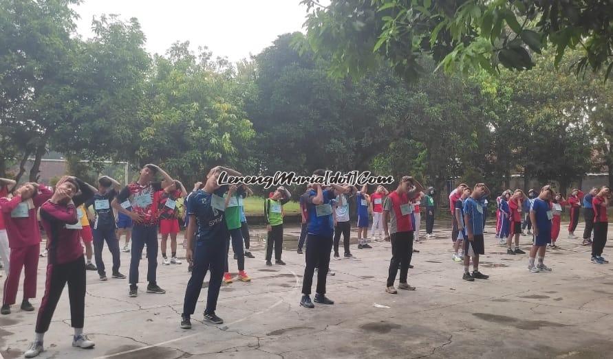 Enam puluh lima peserta mengikuti tes bakat olahraga KKO SMAN 3 Pati