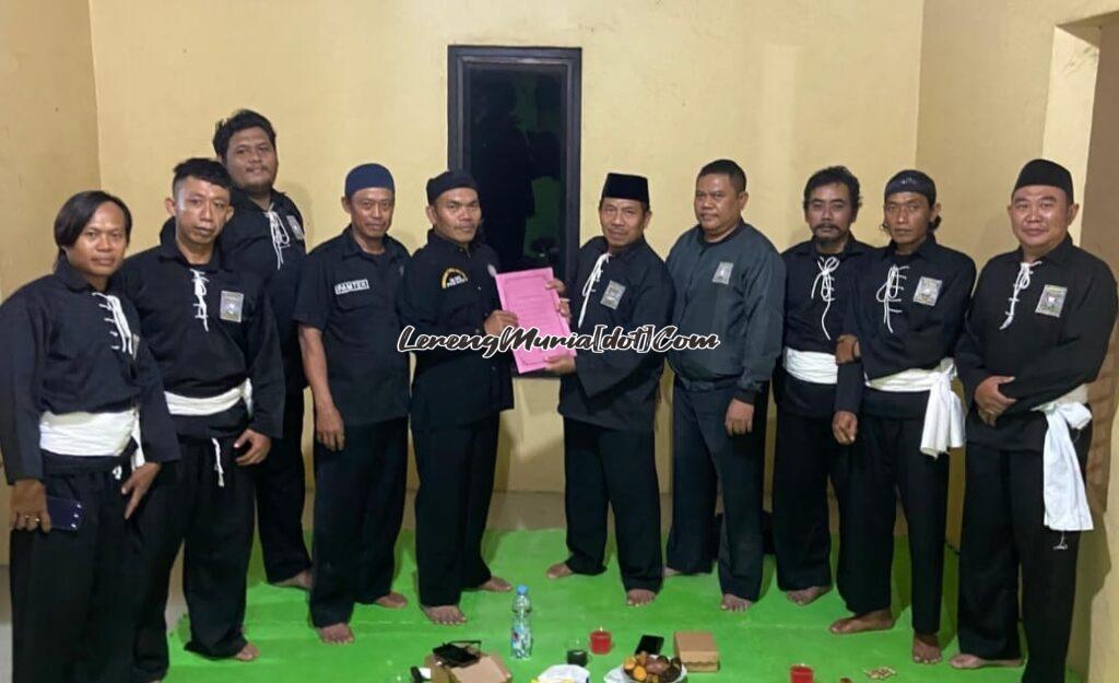 Muhammad Sarju Syafi'i (5 dari kiri) terpilih kembali sebagai Ketua Komisariat Padepokan SH Terate Cabang Pati