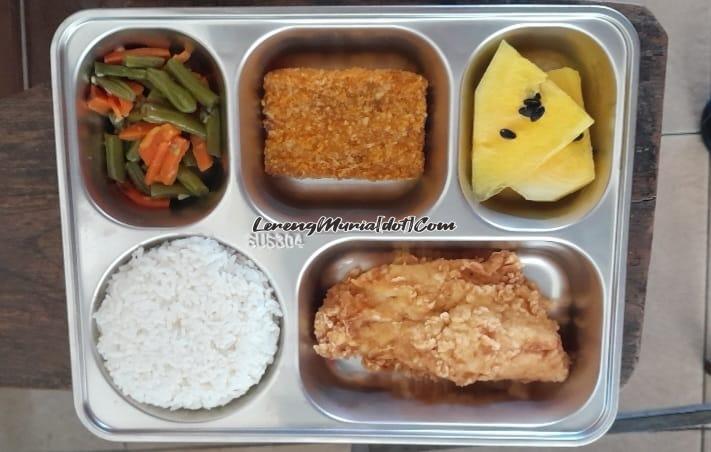 Menu MBG hari pertama di SMAN 3 Pati