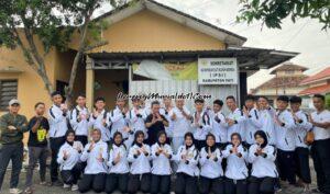 Atlet pencak silat Pati yang bertanding di BK Porprov di GOR Abirawa Kabupaten Batang