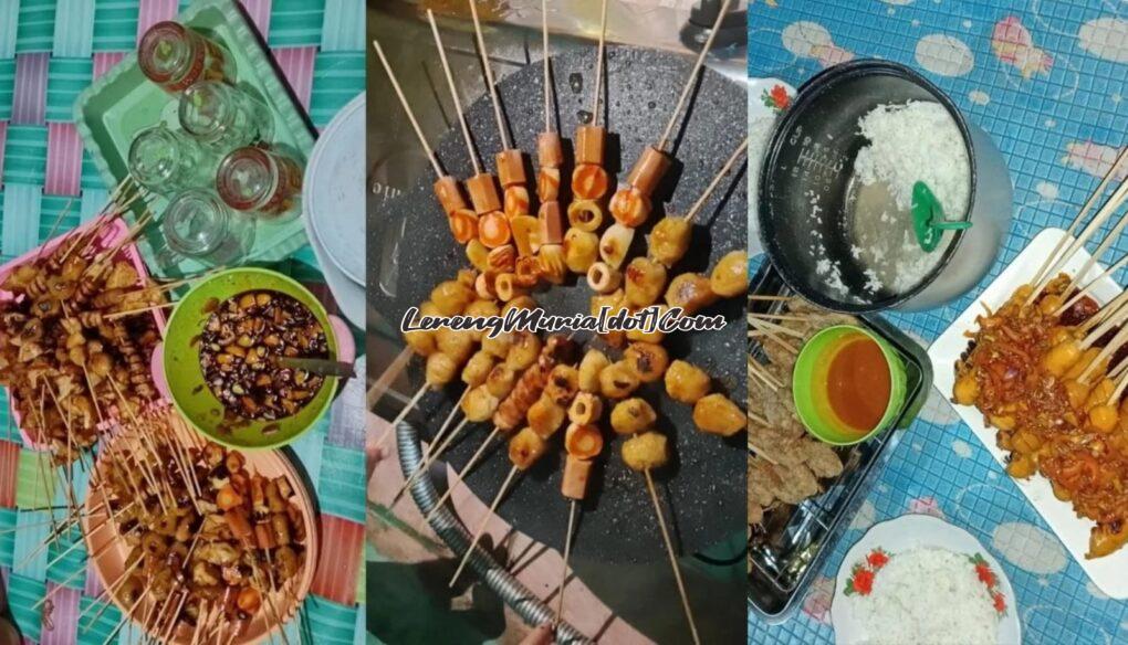 Kuliner serba tusuk yang siap dinikmati merayakan Tahun Baru 2026 bersama keluarga Firda Qurrota