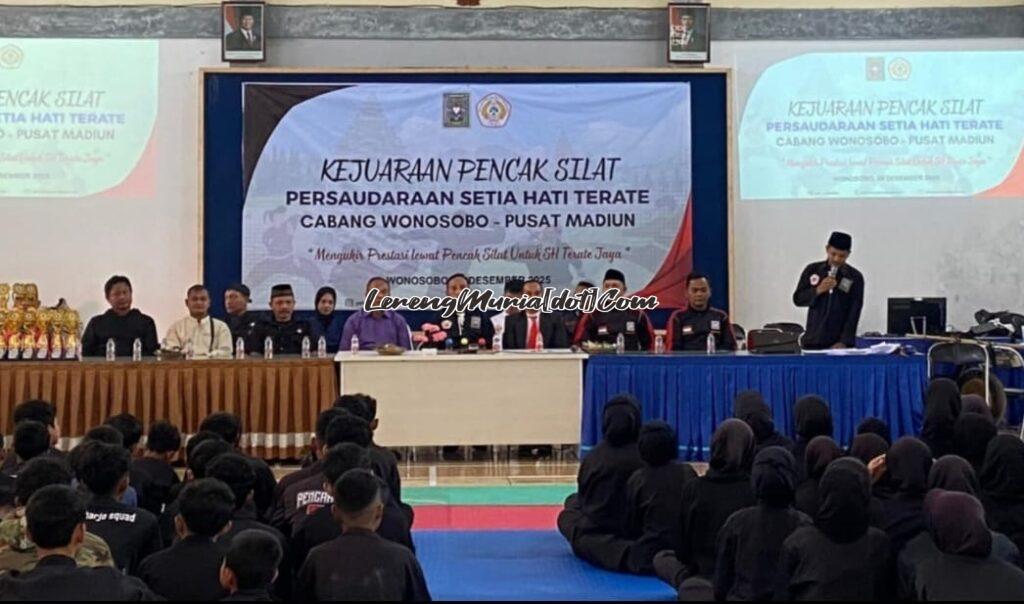 SH Terate Cabang Wonosobo Pusat Madiun sedang menggelar Kejuaraan Pencak Silat Persaudaraan Setia Hati Terate dalam rangka untuk meningkatkan prestasi atletnya