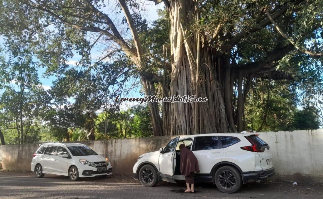 Peziarah dari luar kota menyempatkan hadir mengikuti kegiatan nyadran di TPU Puri Pati