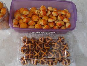 Nastar original dan kue keranjang hasil bikinan Juwita untuk hidangan hari raya
