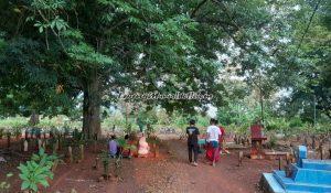 Suasana Pemakaman Beji Desa Semirejo yang dipakai menguburkan jenazah tiga desa